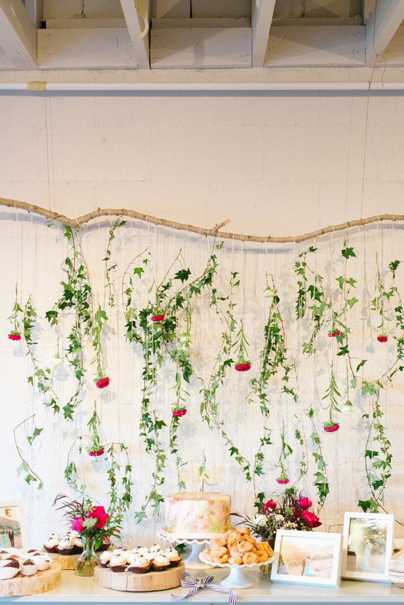 Floral wall hanging