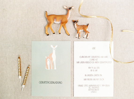 baby animal birthday invites