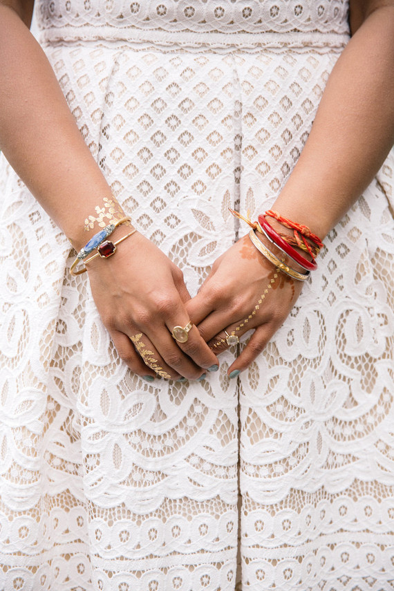 Two piece wedding dress