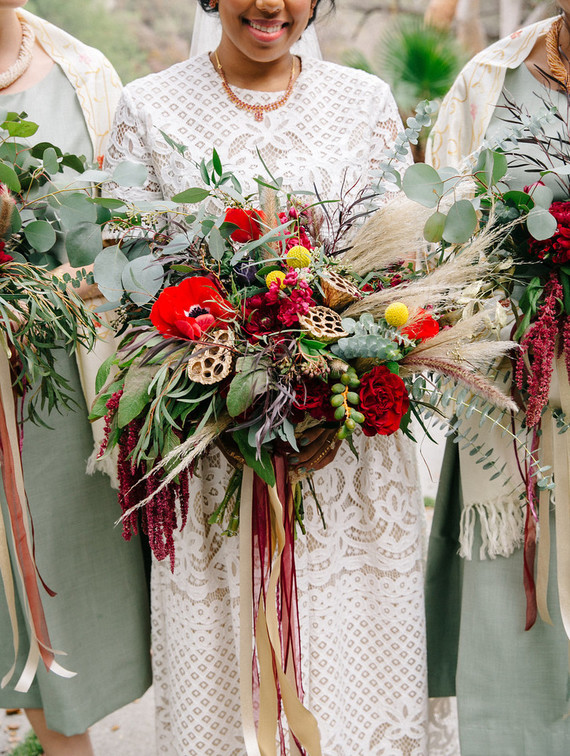 Winter bridal bouquet