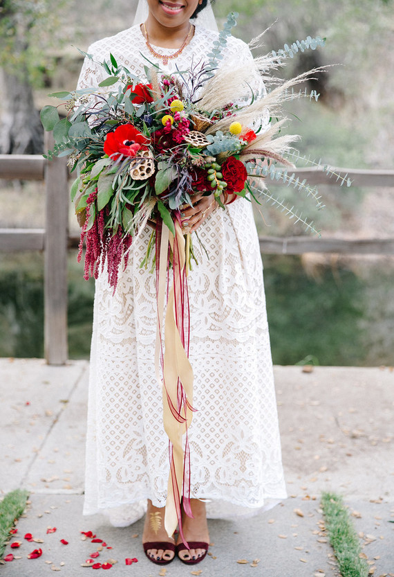 Winter bridal bouquet