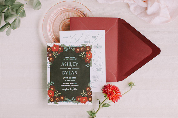 Autumn wedding invitations