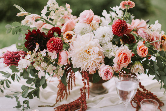 Autumn berry and blush wedding inspiration