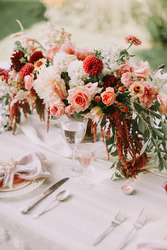 Autumn berry and blush wedding inspiration