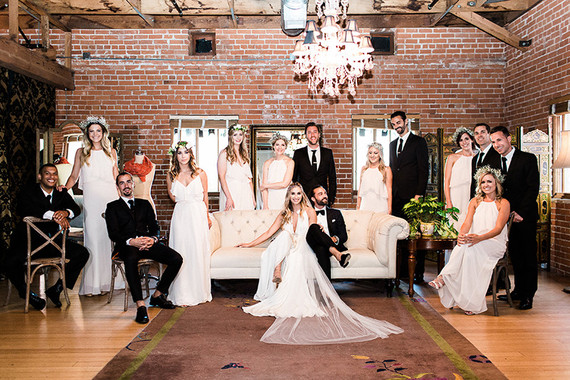 Bohemian wedding at Carondelet House