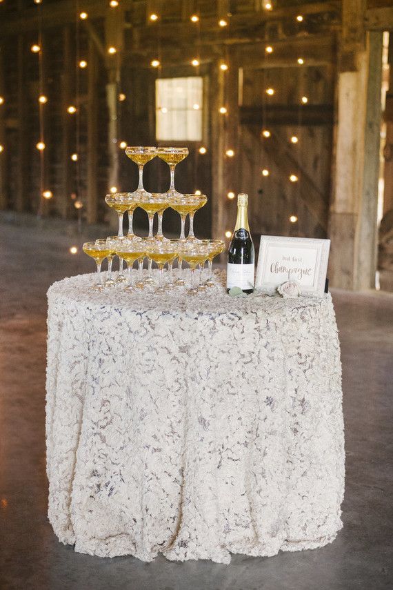 Champagne tower