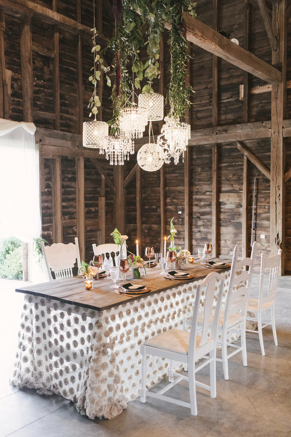 Elegant barn wedding Inspiration