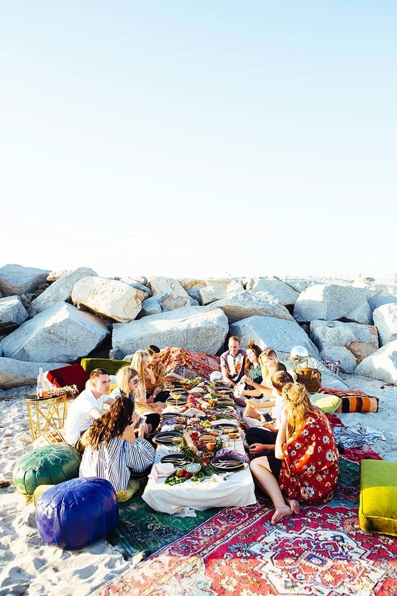 beachside fall picnic Inspiration