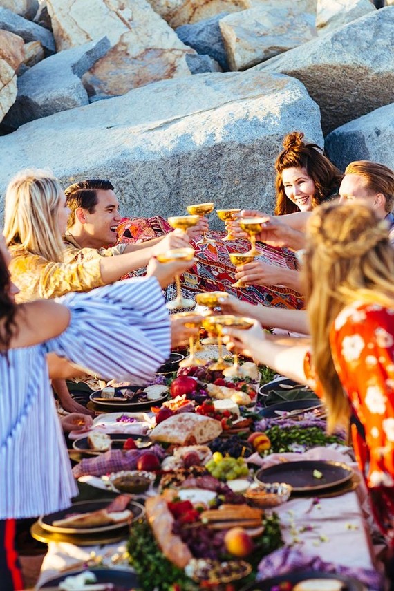 beachside fall picnic Inspiration