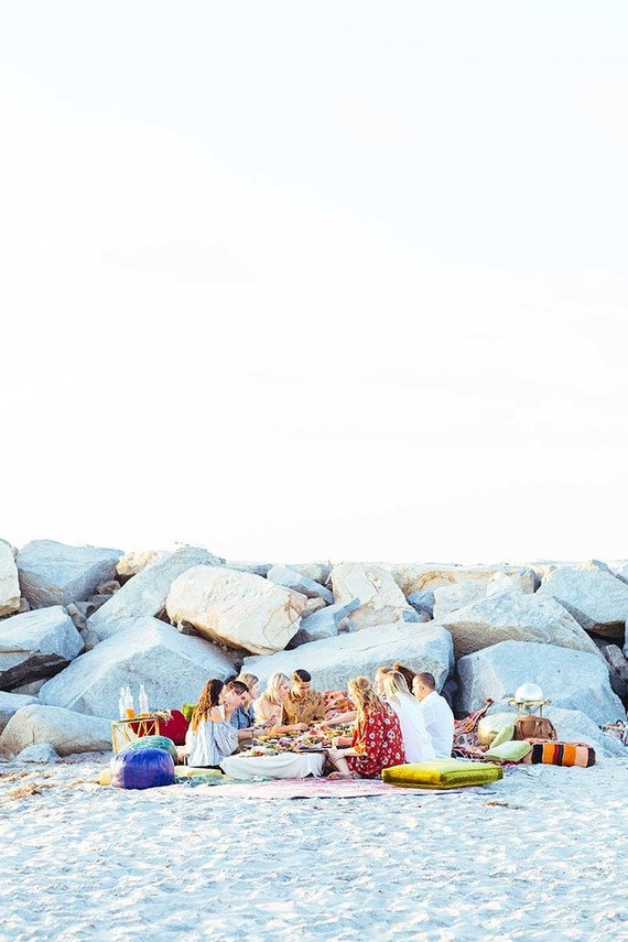 beachside fall picnic