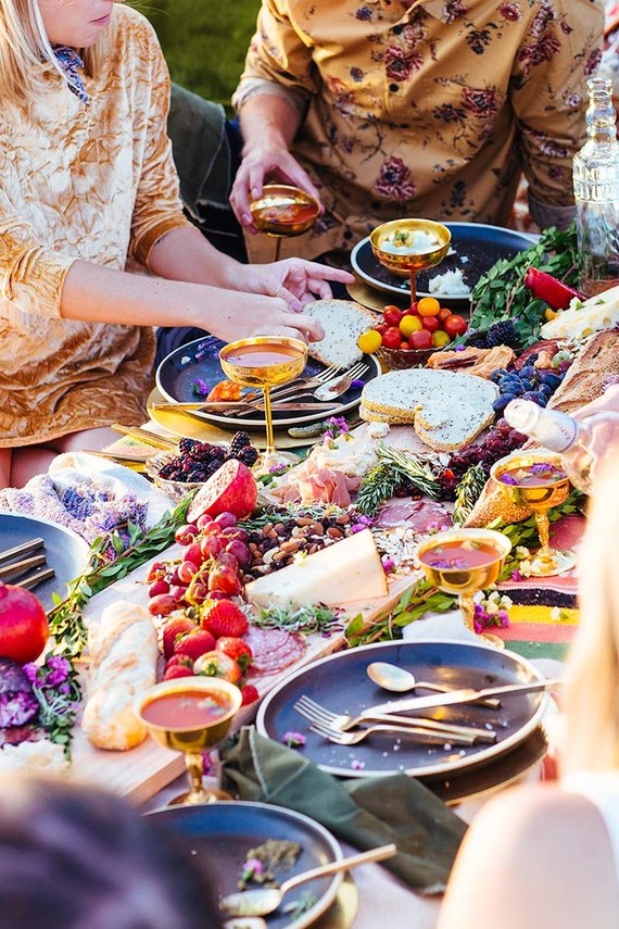 beachside fall picnic