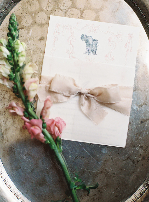 romantic baby shower invites