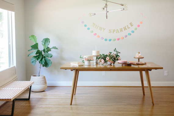 modern gem-themed 1st birthday Inspiration