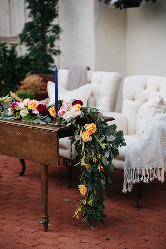 California chic garden wedding