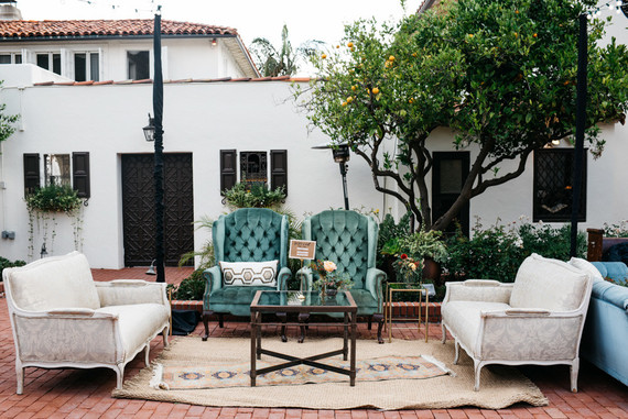 California chic garden wedding