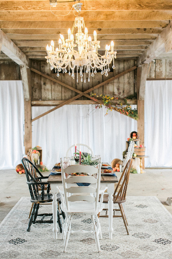Fall wedding decor