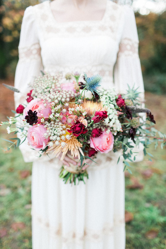 Fall bridal bouquet