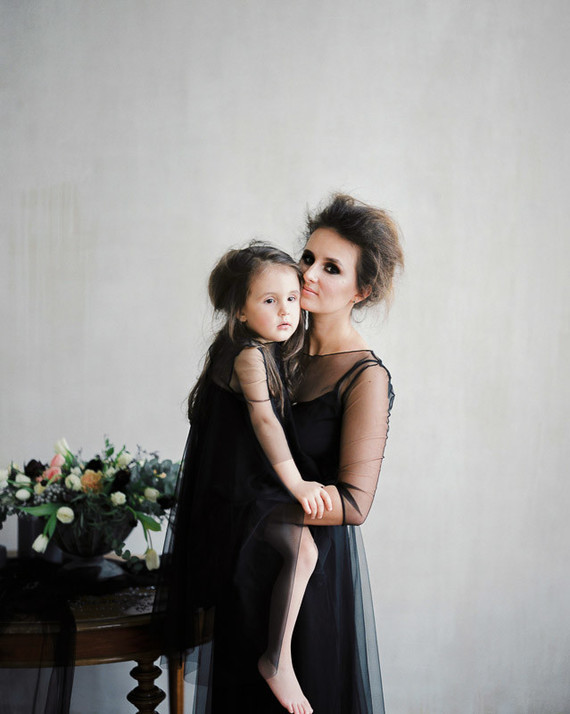 Romantic gothic family photos