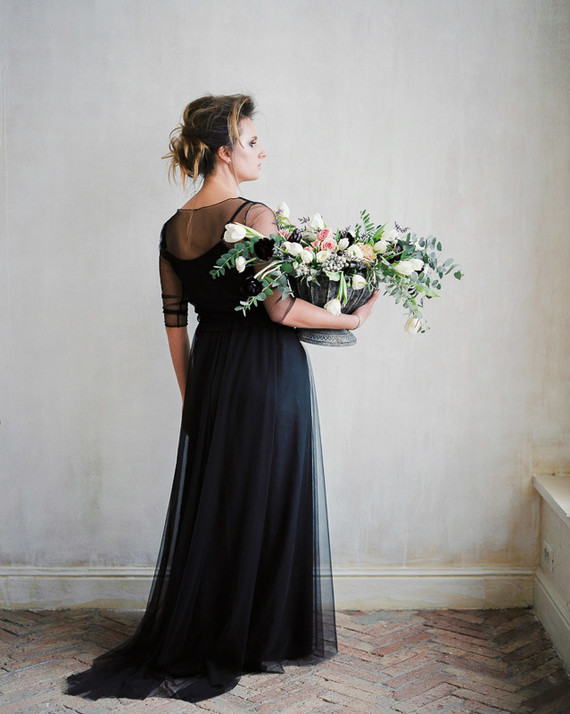 romantic black wedding ideas