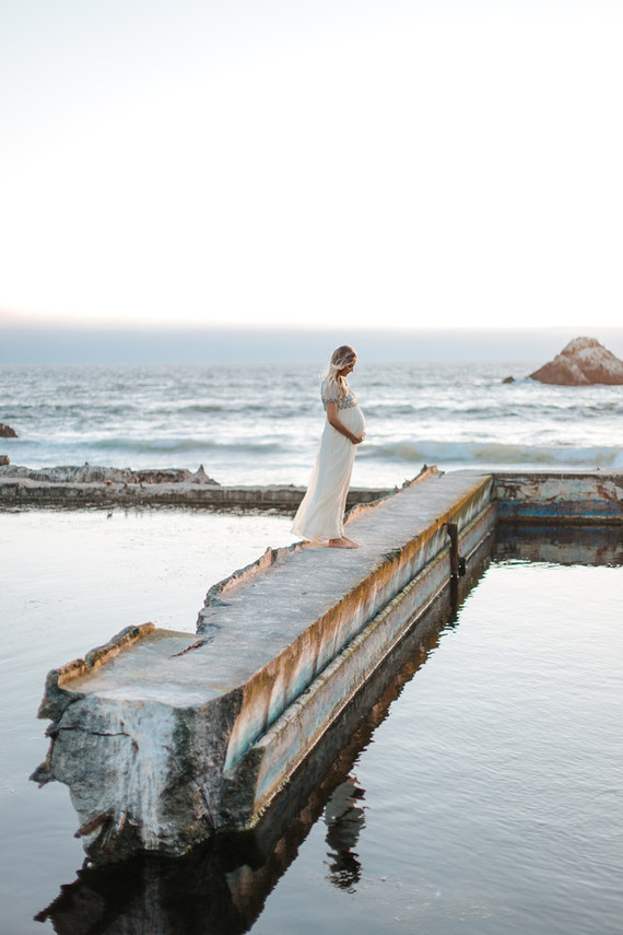 Sutro Baths maternity photos