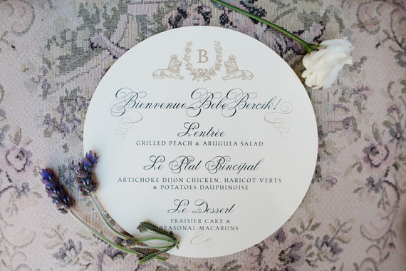 French inspired baby shower ideas