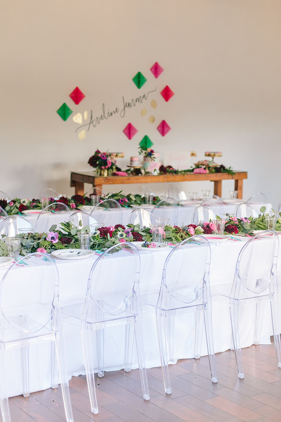 Gem inspired pink 1st birthday