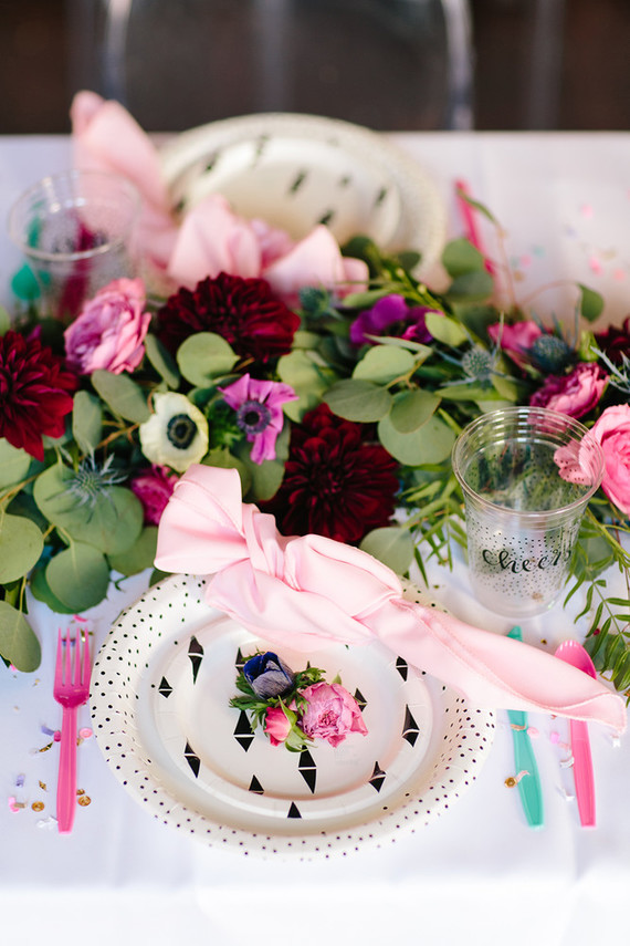 Gem inspired pink 1st birthday