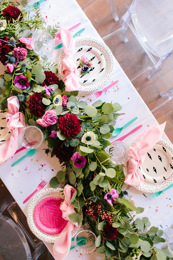 Gem inspired pink 1st birthday