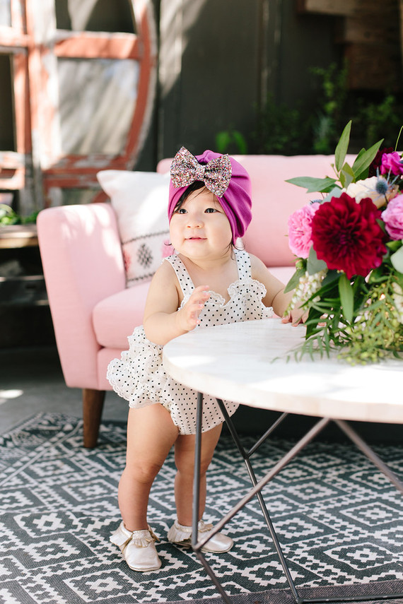 Gem inspired pink 1st birthday