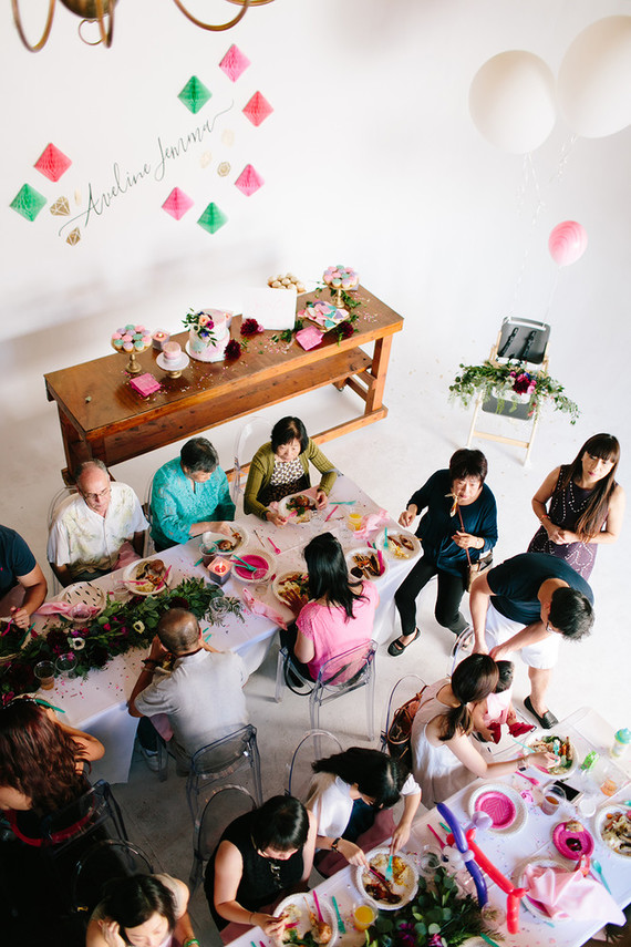 Gem inspired pink 1st birthday