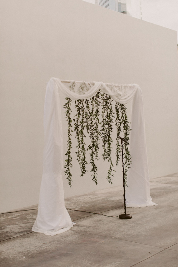 Modern wedding arbor