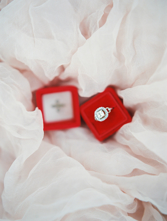 Scarlet and blush bridal inspiration