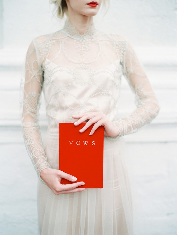 Scarlet and blush bridal inspiration