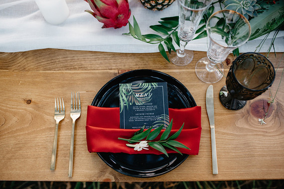 Tropical bohemian wedding inspiration