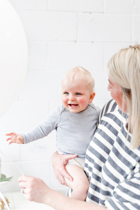 Sweet simple boy's 1st birthday party Inspiration