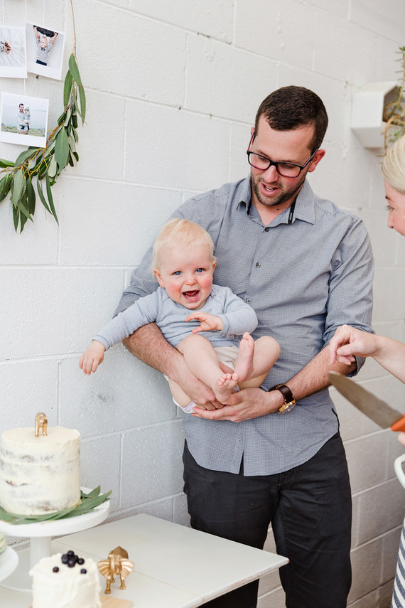 Sweet simple boy's 1st birthday party Inspiration