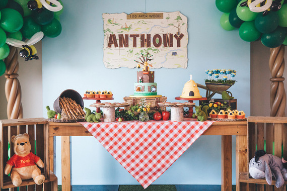 Winnie the Pooh 1st birthday party Inspiration