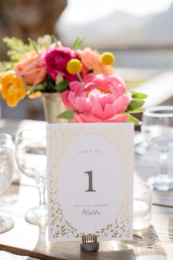 Bright summer wedding decor