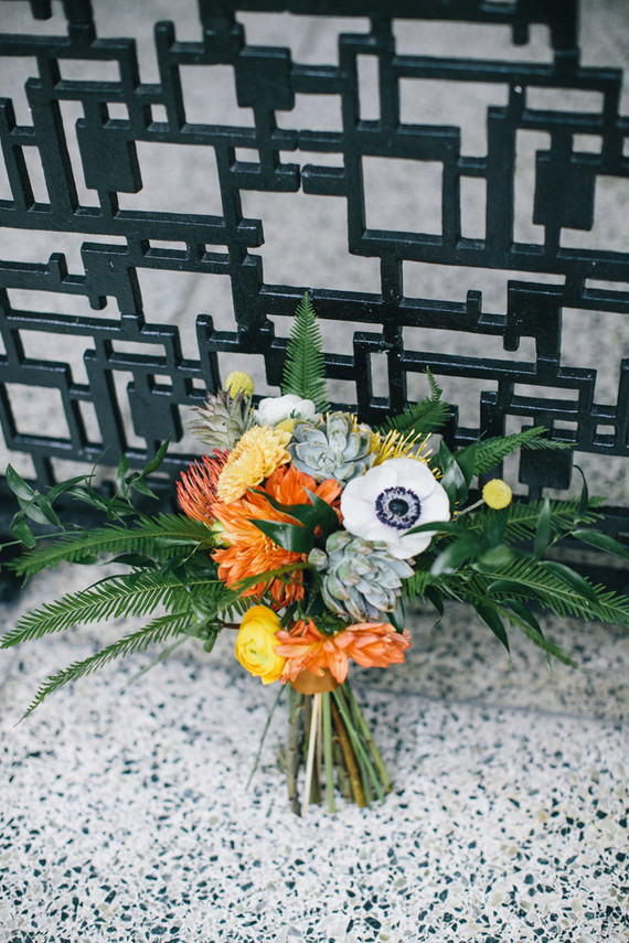 Modern bridal bouquet