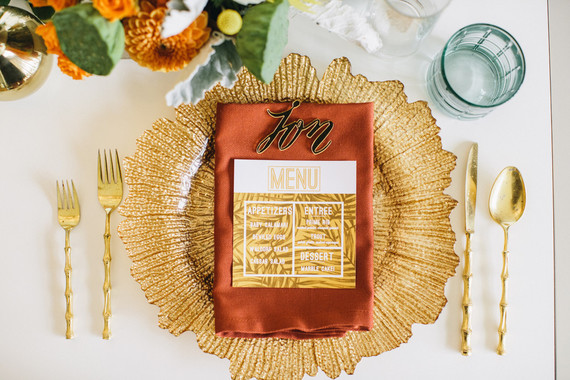 Mid century modern home wedding