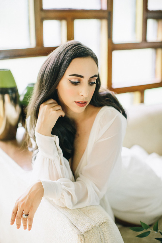 Mid century modern home wedding