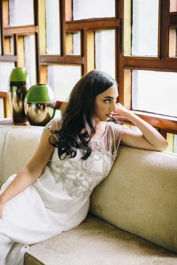 Ivory and Beau wedding dress