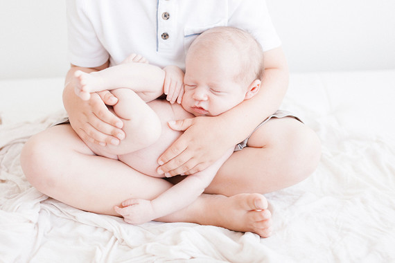 All white newborn photos
