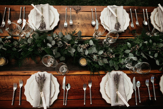 Rustic wedding decor