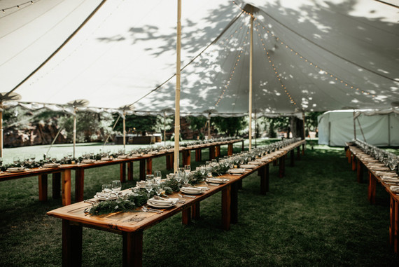 Rustic wedding decor