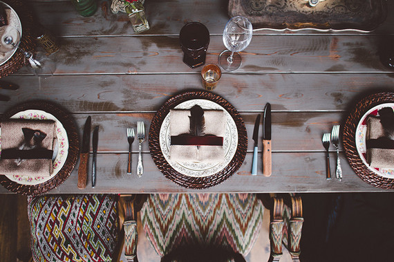 Boho barn wedding