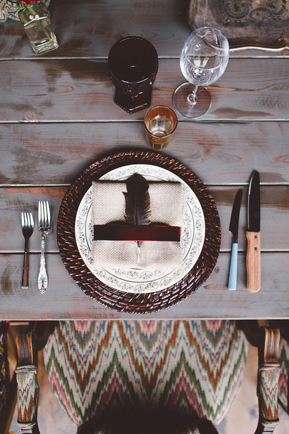 Boho barn wedding