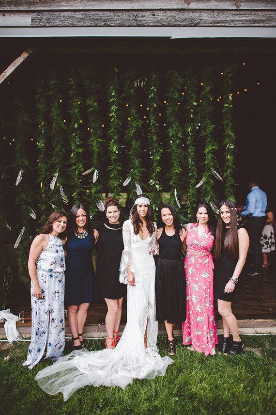 Boho barn wedding
