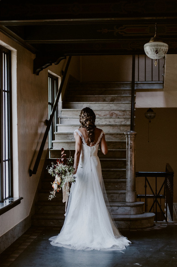 By Lillian West wedding gown