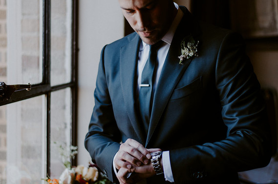 Fall groom attire